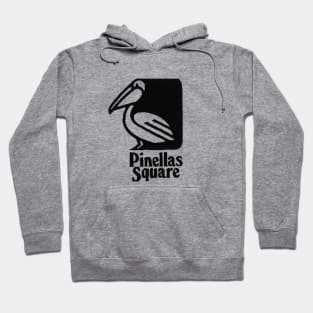 Pinellas Square Pelican Plain Black Hoodie